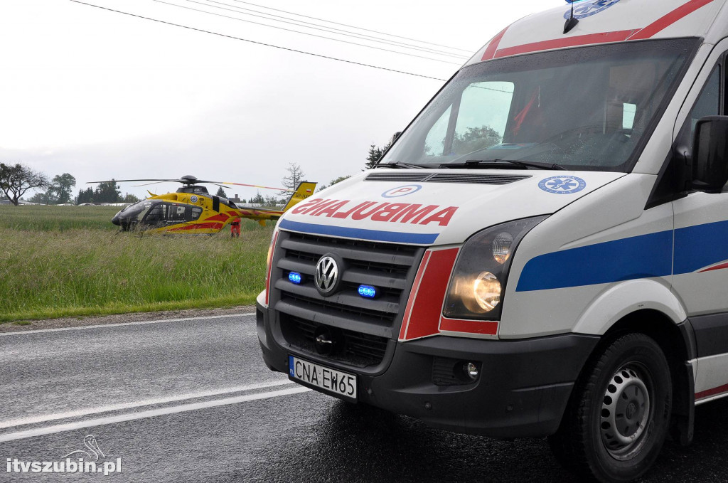 Jedna osoba w ciężkim stanie, wypadek na DK 246
