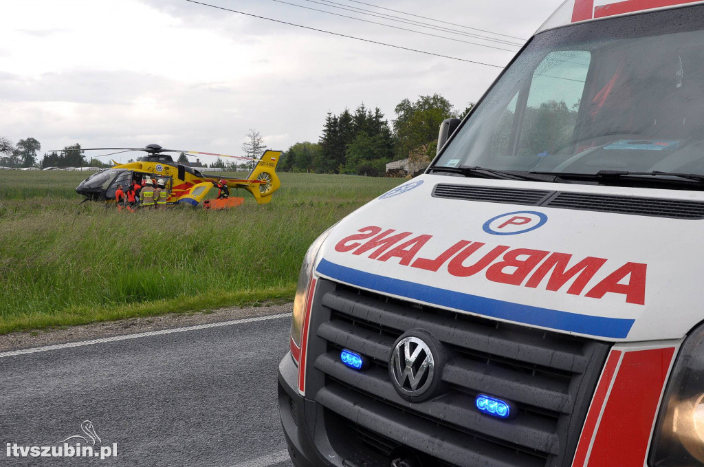 Jedna osoba w ciężkim stanie, wypadek na DK 246