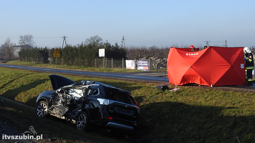  Wypadek na skrzyżowaniu ul. Staszica z DK nr 10 w Nakle