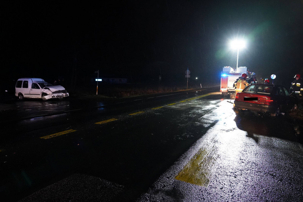 Kolizja trzech pojazdów w Zamościu