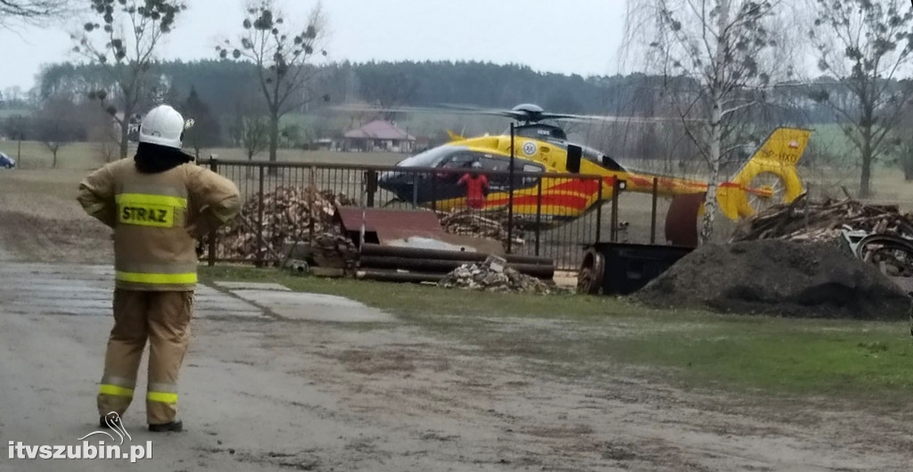 Groźny pożar domu jednorodzinnego pod Szubinem