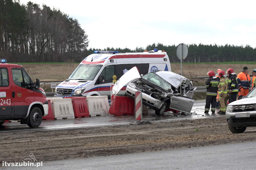 Zdarzenie drogowe na DK05 w Kowalewie