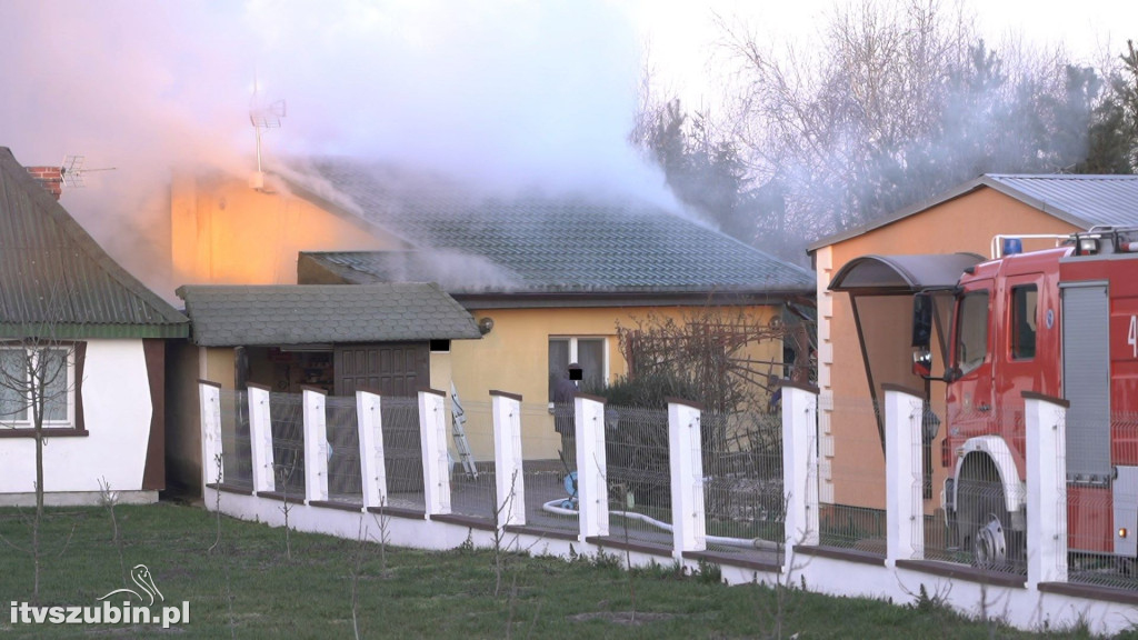 Pożar budynku mieszkalnego przy ul. Dworcowej