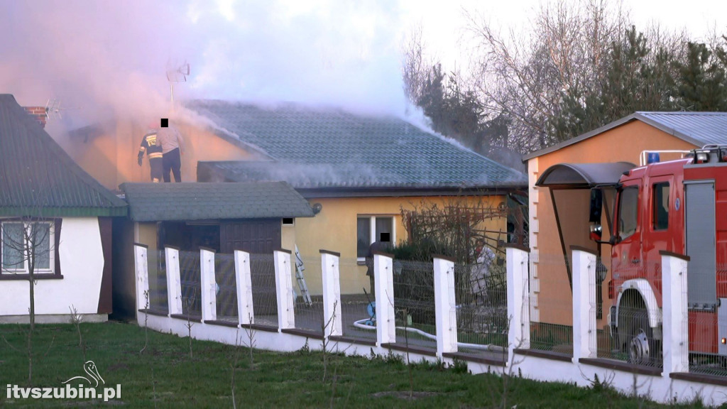Pożar budynku mieszkalnego przy ul. Dworcowej