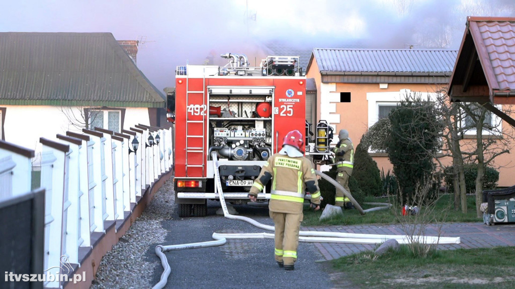Pożar budynku mieszkalnego przy ul. Dworcowej