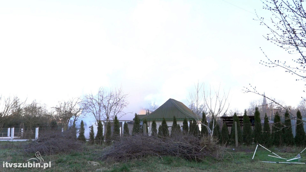 Pożar budynku mieszkalnego przy ul. Dworcowej
