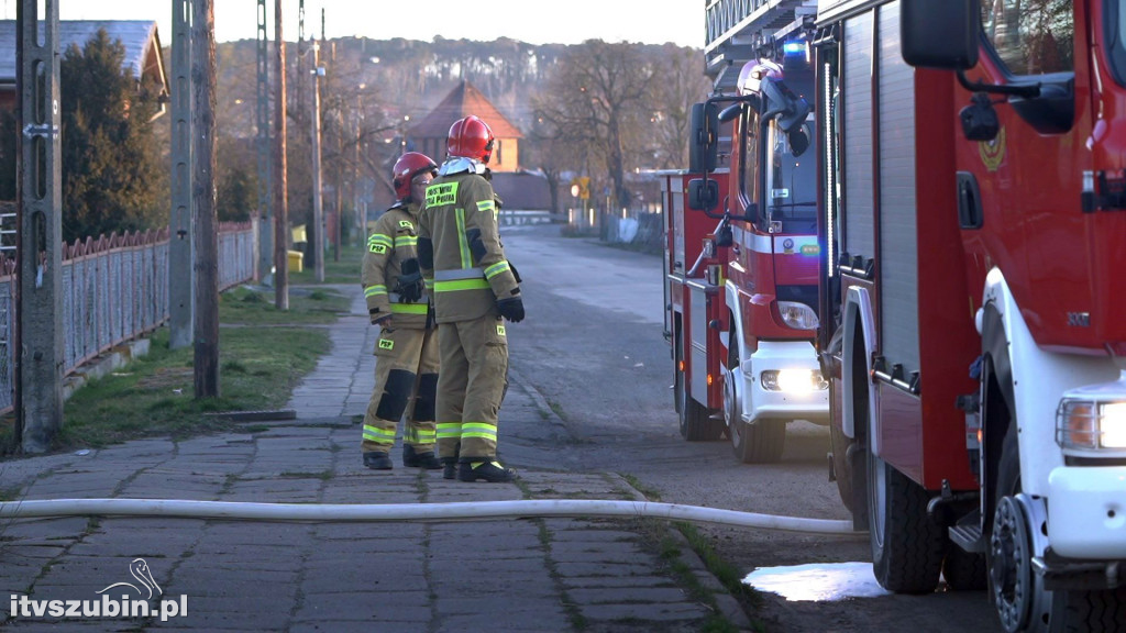 Pożar budynku mieszkalnego przy ul. Dworcowej
