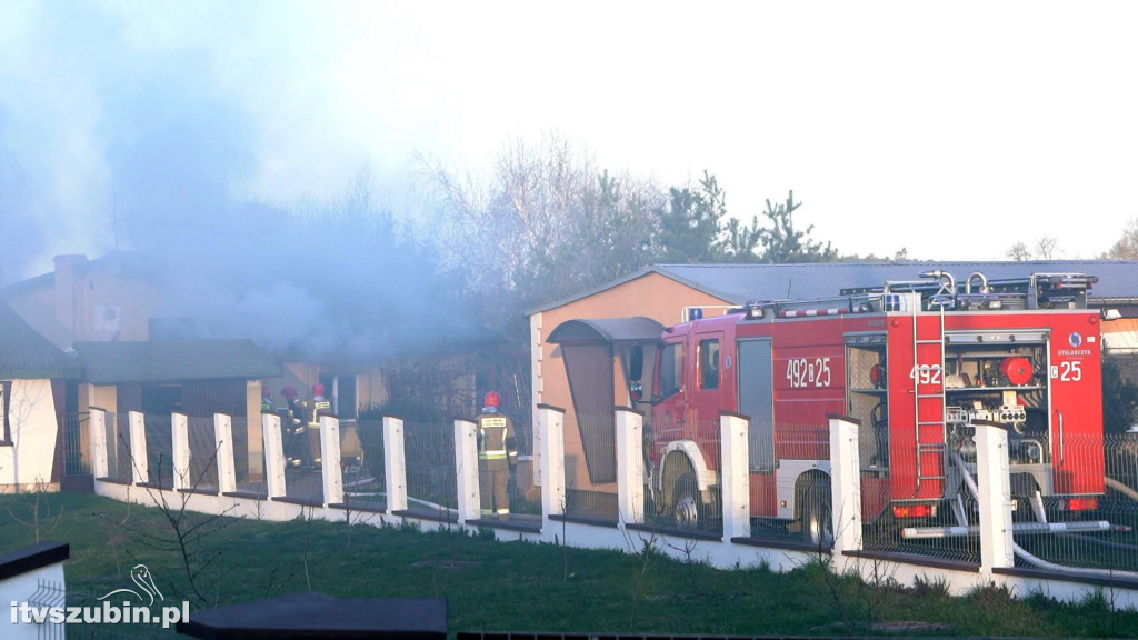 Pożar budynku mieszkalnego przy ul. Dworcowej