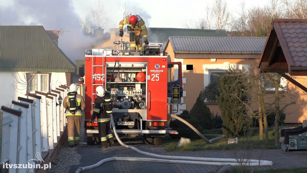 Pożar budynku mieszkalnego przy ul. Dworcowej