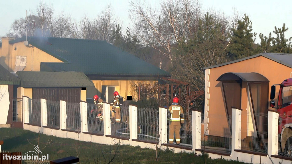 Pożar budynku mieszkalnego przy ul. Dworcowej