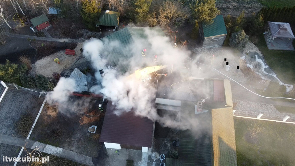 Pożar budynku mieszkalnego przy ul. Dworcowej