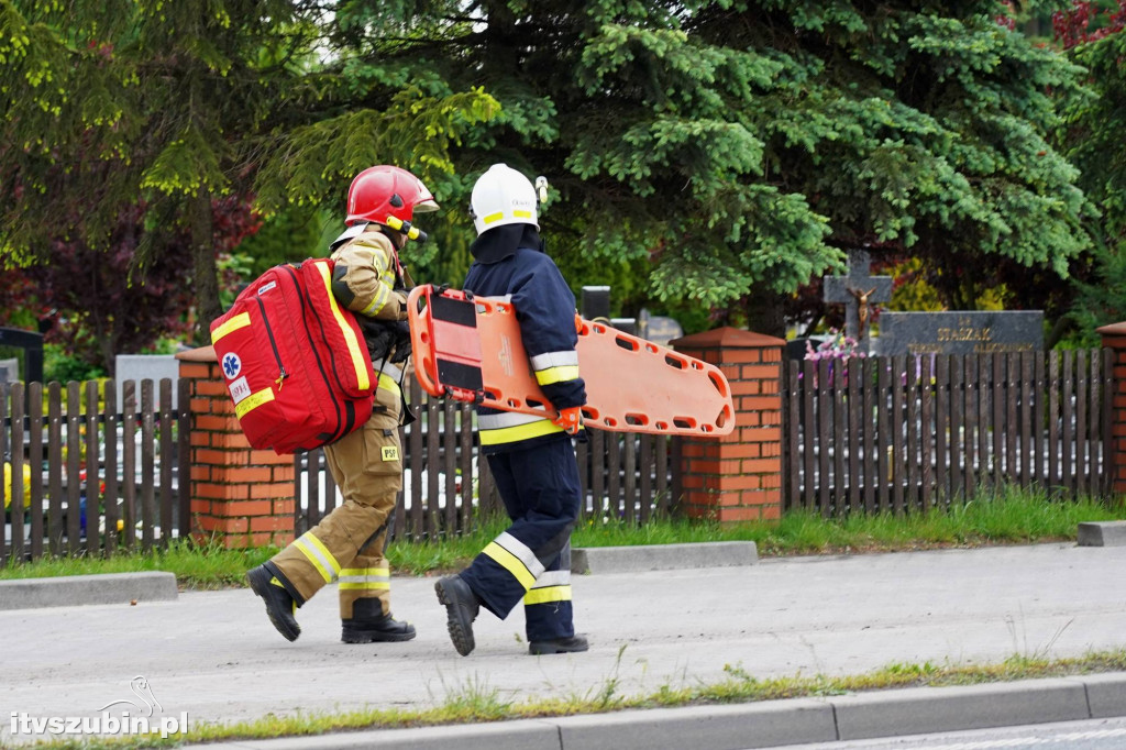 Wypadek trzech pojazdów na rogatkach Szubina