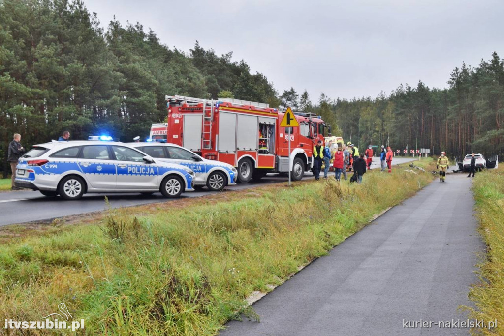 Zderzenie dwóch samochodów w Gorzeniu. Trzy osoby w szpitalu
