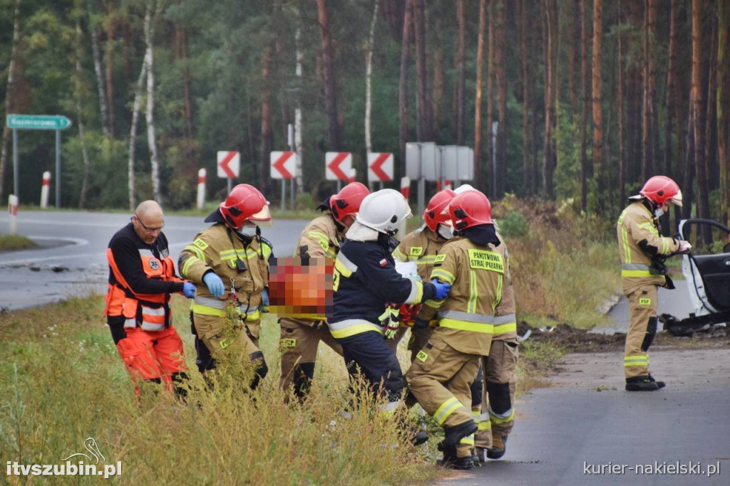 Zderzenie dwóch samochodów w Gorzeniu. Trzy osoby w szpitalu