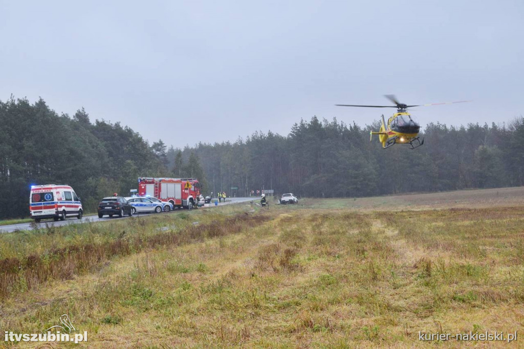 Zderzenie dwóch samochodów w Gorzeniu. Trzy osoby w szpitalu