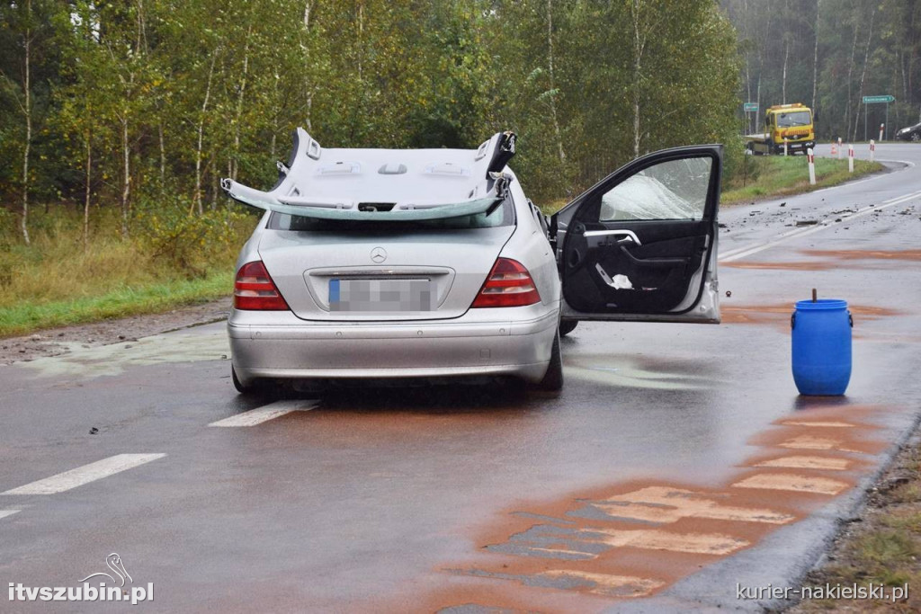 Zderzenie dwóch samochodów w Gorzeniu. Trzy osoby w szpitalu