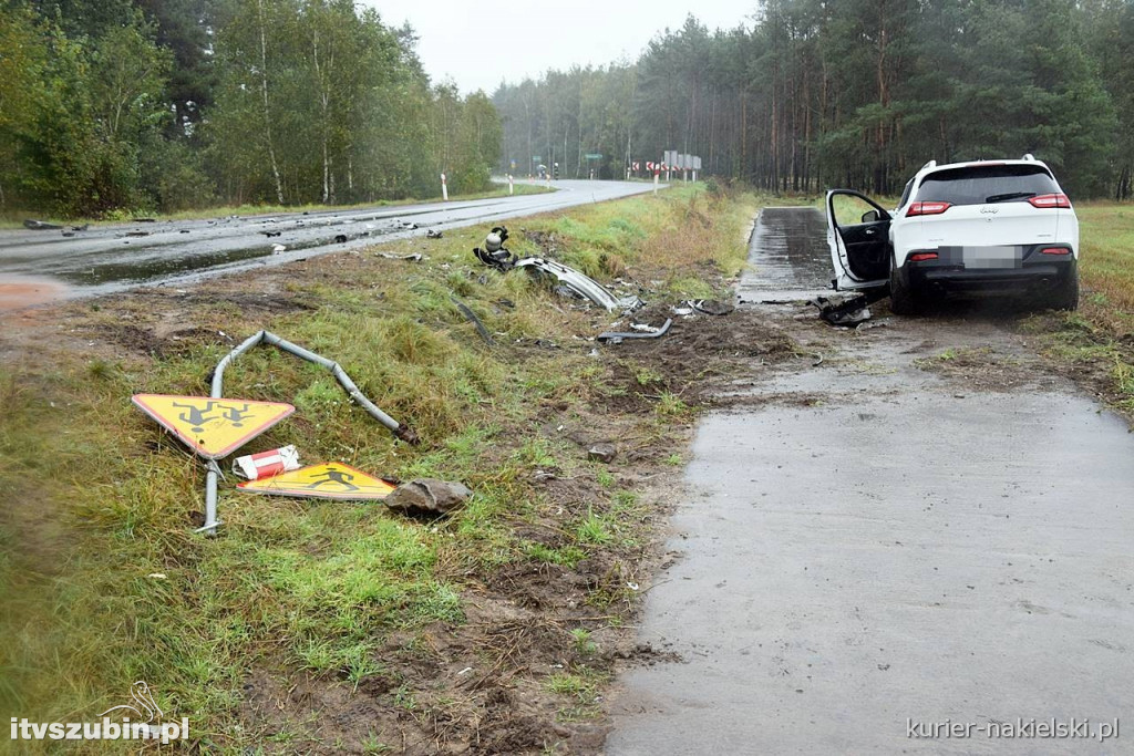Zderzenie dwóch samochodów w Gorzeniu. Trzy osoby w szpitalu