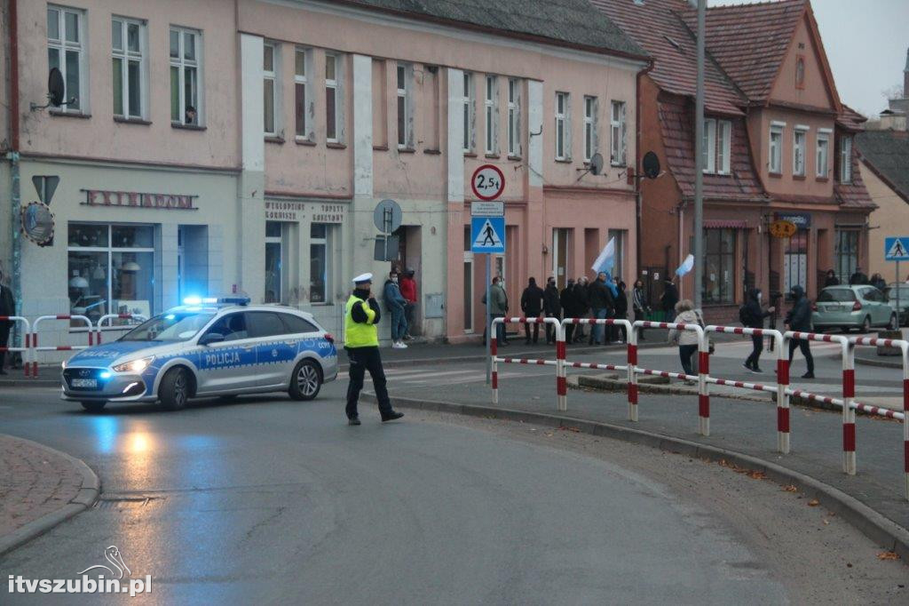 Szubińska manifestacja i przemarsz ulicami miasta