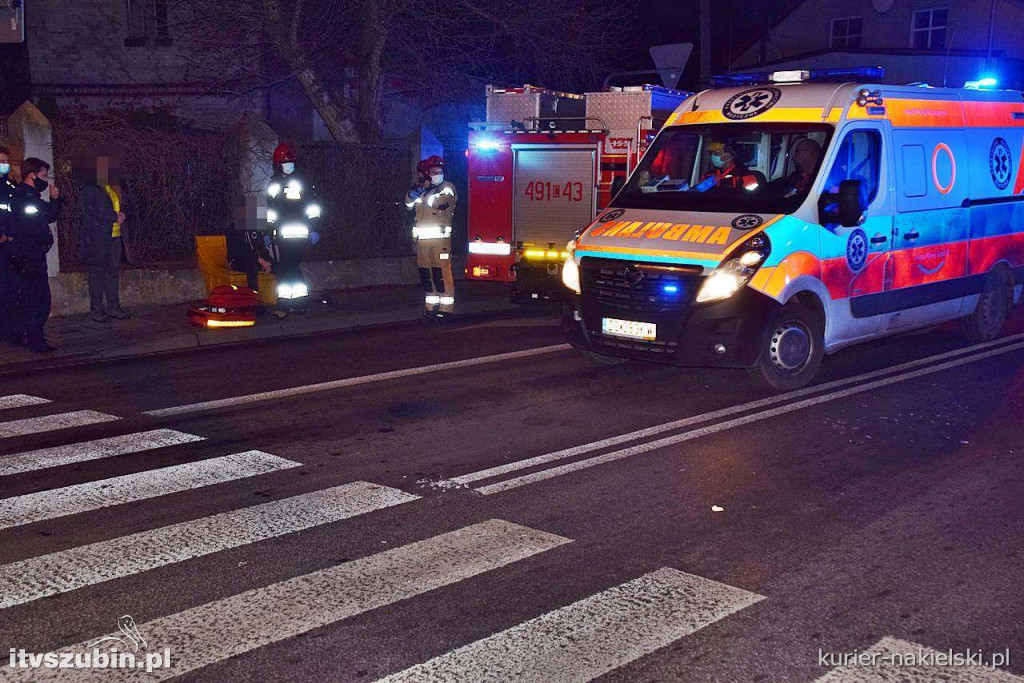 Potrącenie na przejściu dla pieszych w Nakle