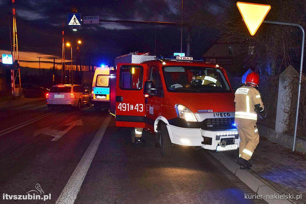 Potrącenie na przejściu dla pieszych w Nakle