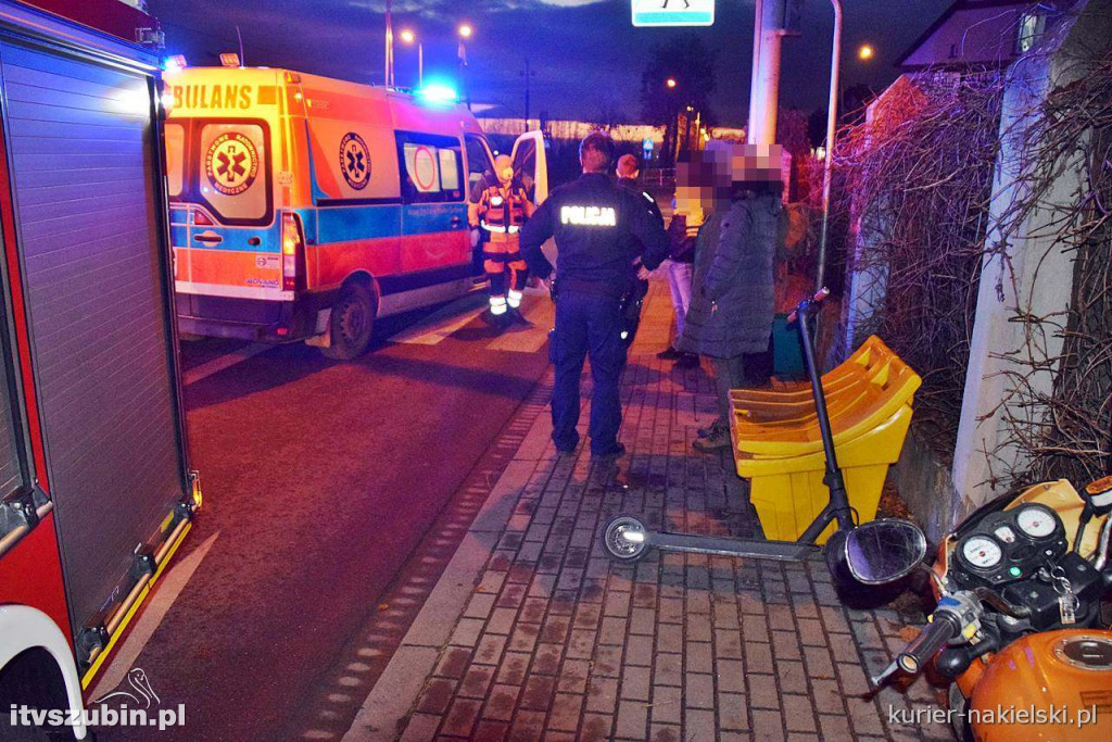 Potrącenie na przejściu dla pieszych w Nakle