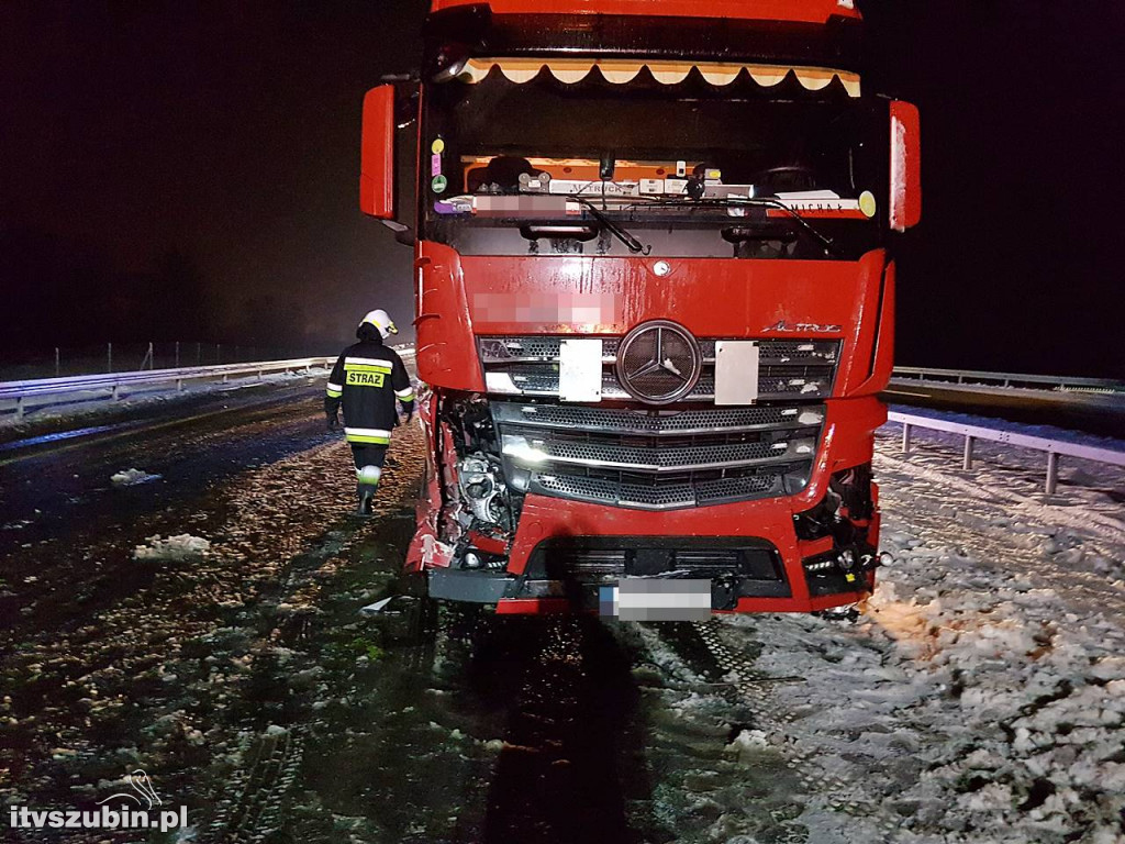 Wypadek na drodze S5 na wysokości Kowalewa