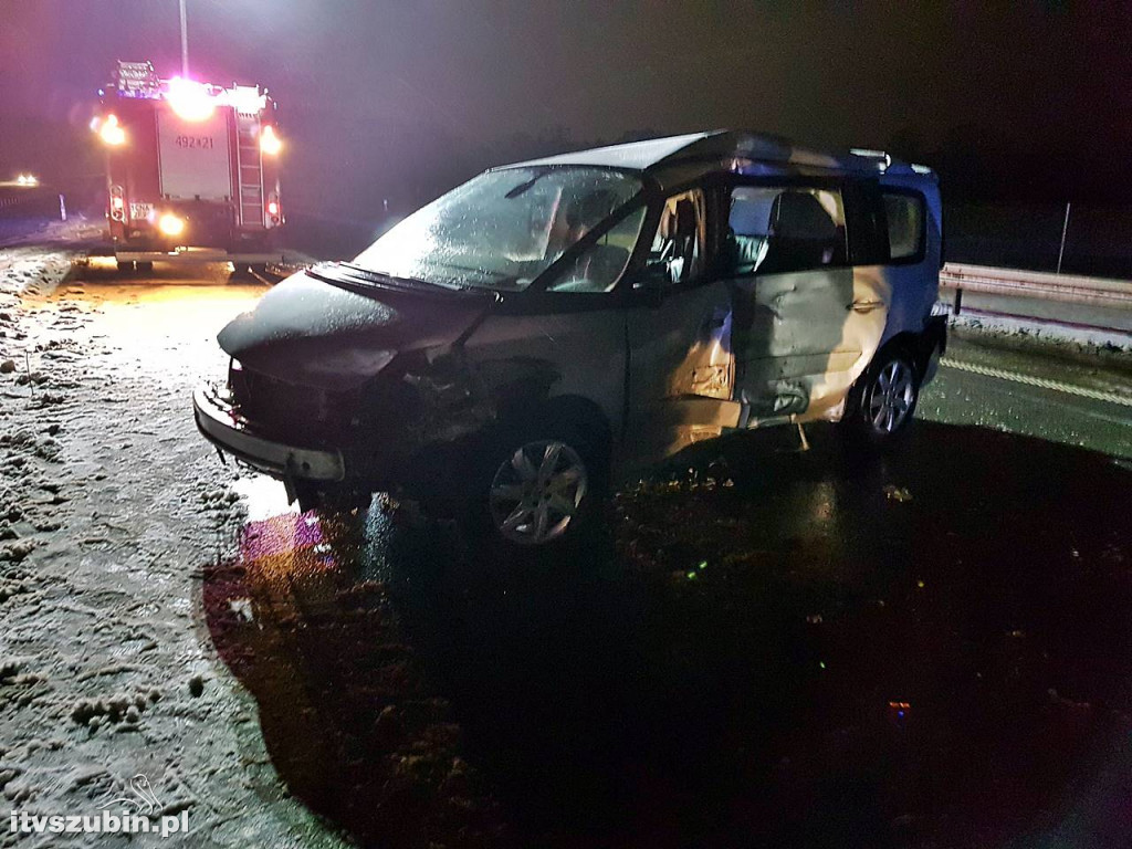 Wypadek na drodze S5 na wysokości Kowalewa