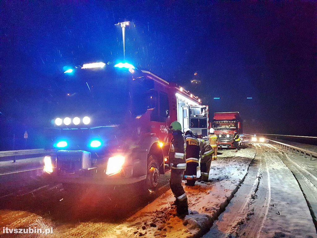 Wypadek na drodze S5 na wysokości Kowalewa