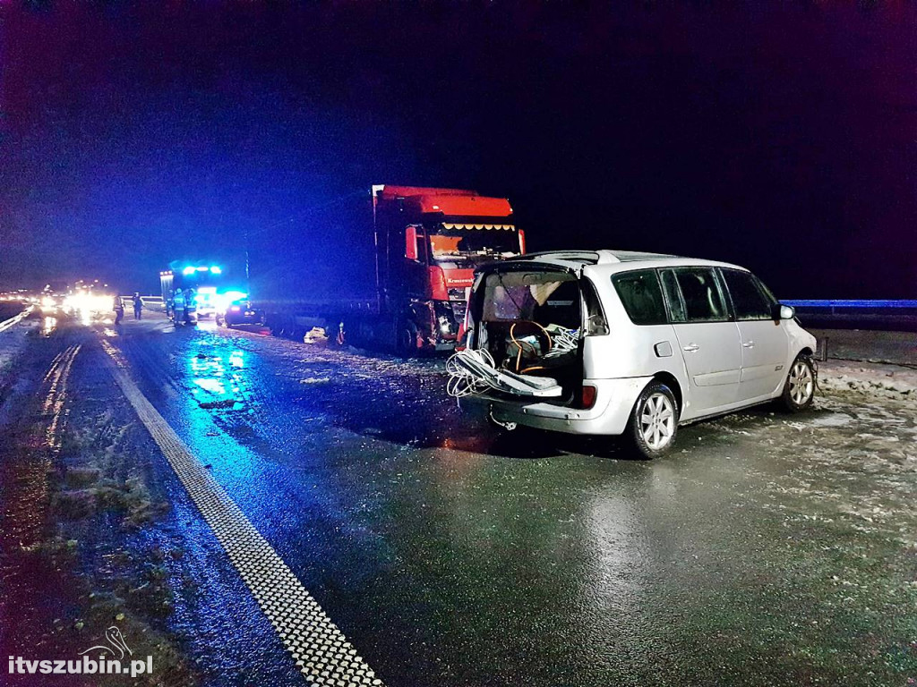 Wypadek na drodze S5 na wysokości Kowalewa