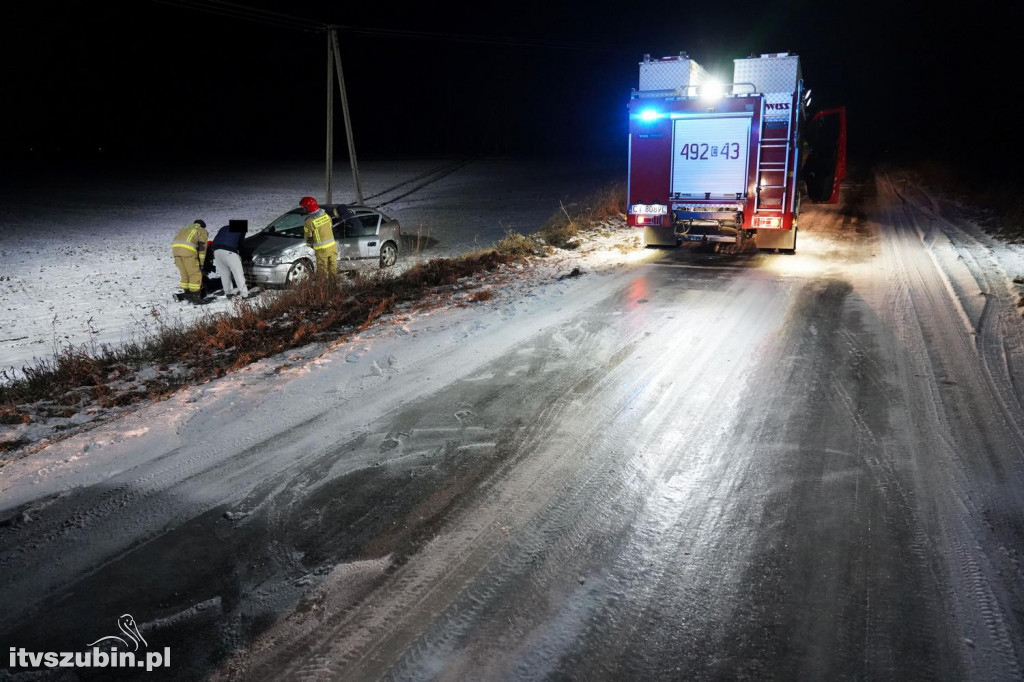 Trudne warunki drogowe, doszło do kilku zdarzeń