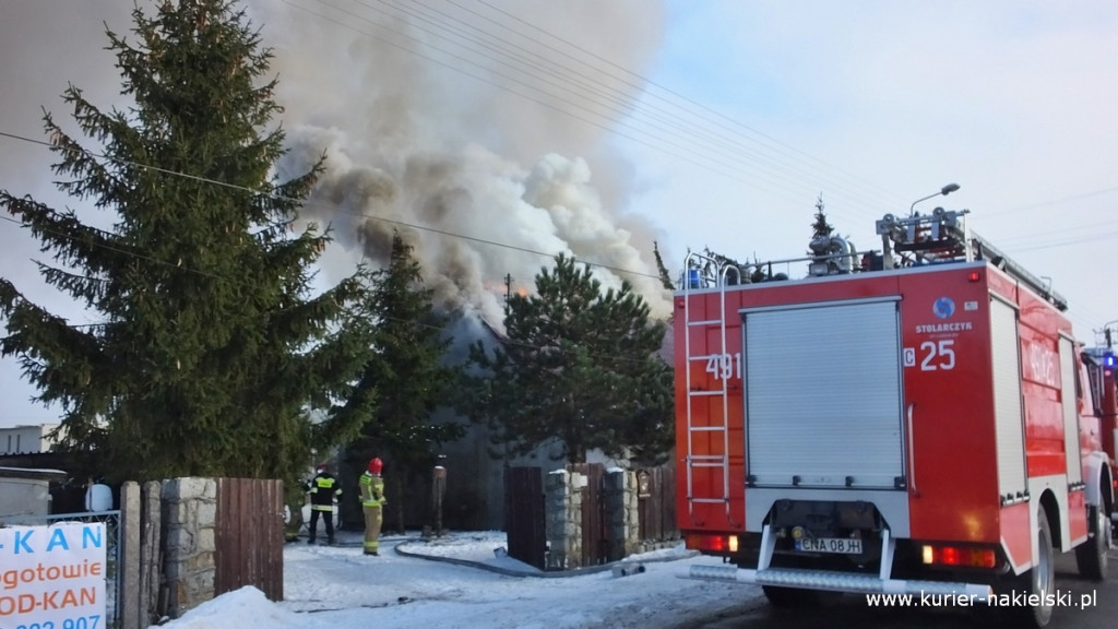 Pożar poddasza budynku jednorodzinnego w Występie