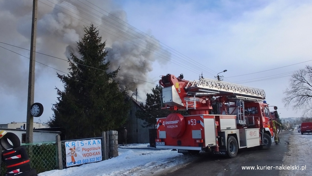Pożar poddasza budynku jednorodzinnego w Występie