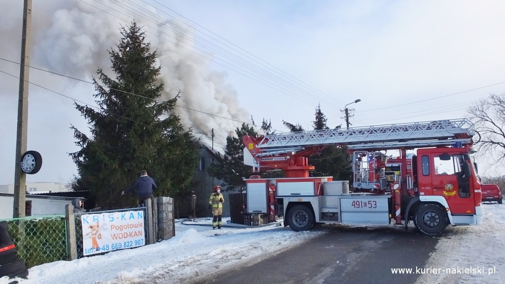 Pożar poddasza budynku jednorodzinnego w Występie