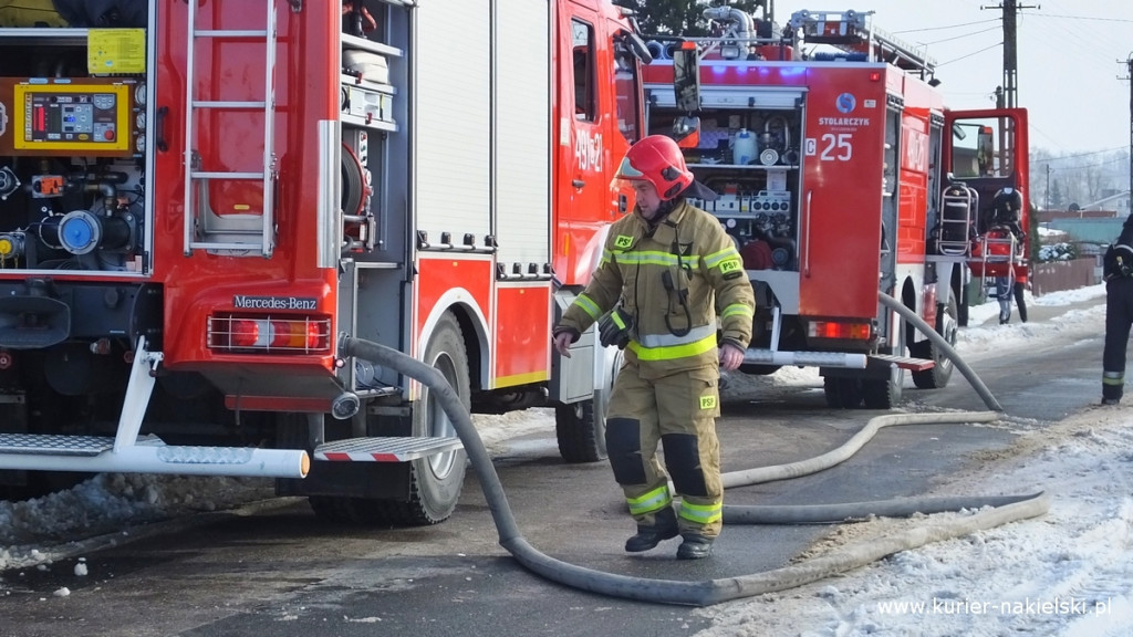 Pożar poddasza budynku jednorodzinnego w Występie