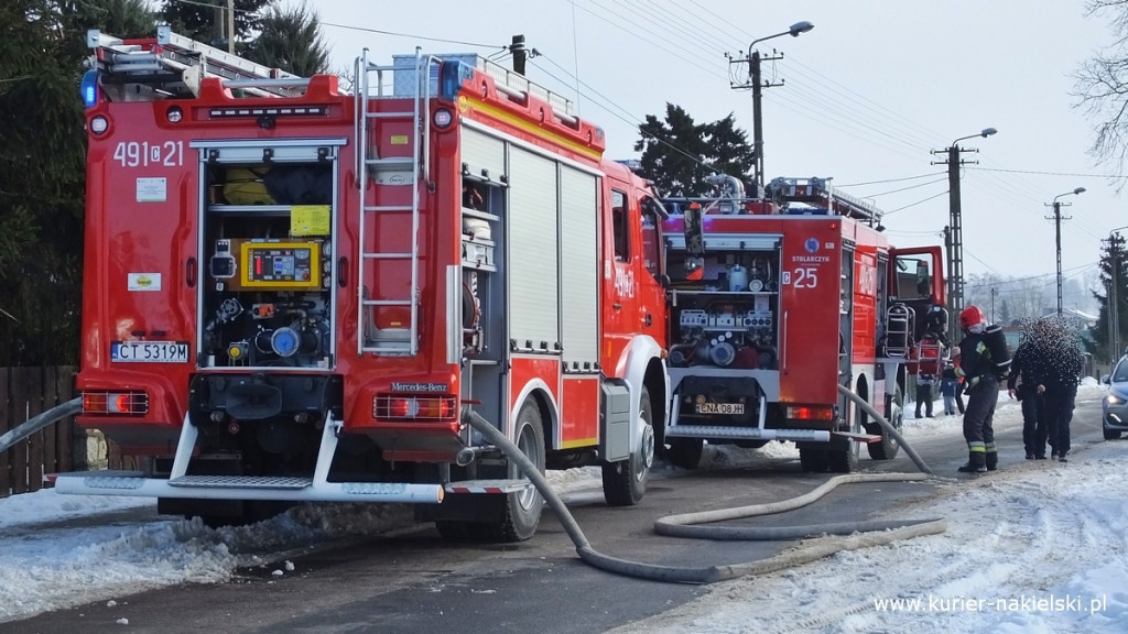 Pożar poddasza budynku jednorodzinnego w Występie