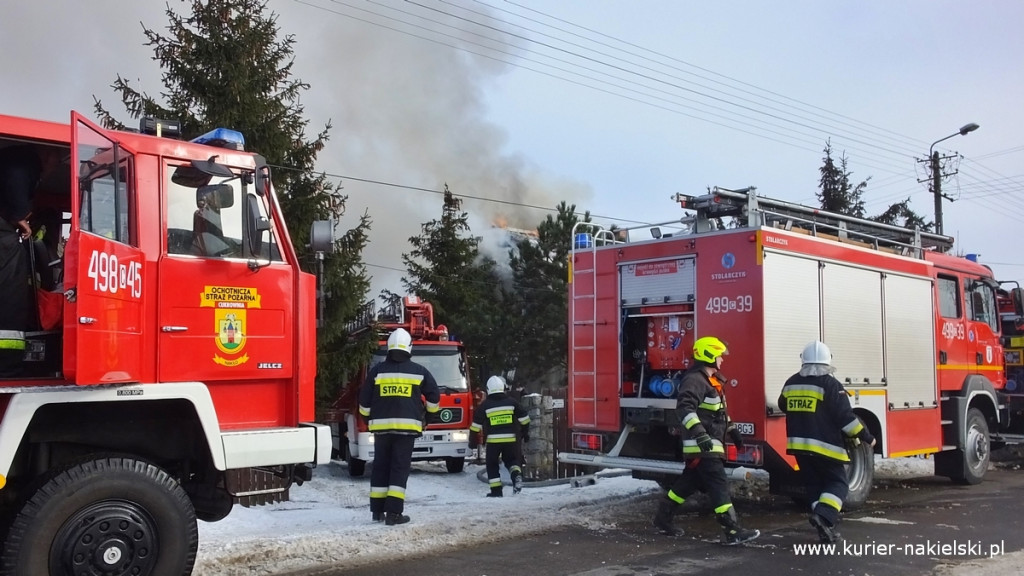 Pożar poddasza budynku jednorodzinnego w Występie