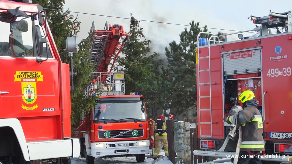 Pożar poddasza budynku jednorodzinnego w Występie