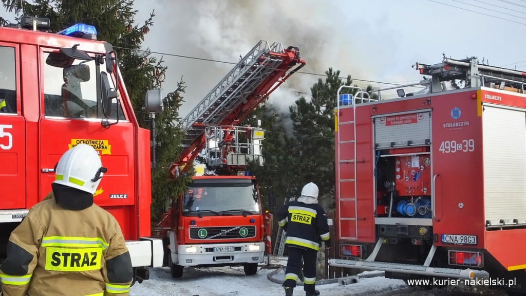 Pożar poddasza budynku jednorodzinnego w Występie
