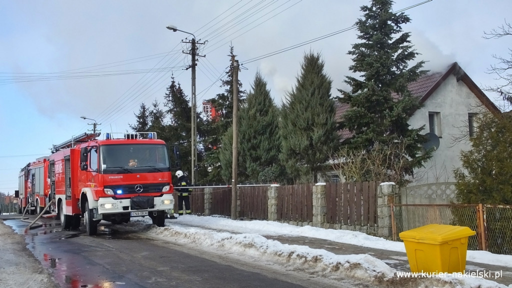 Pożar poddasza budynku jednorodzinnego w Występie