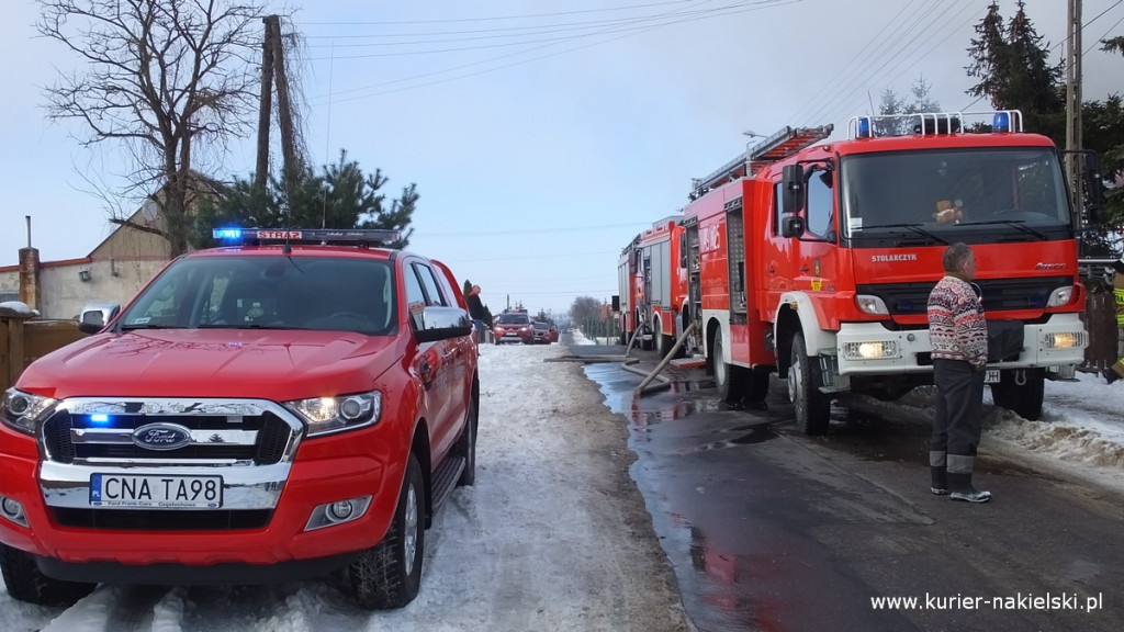 Pożar poddasza budynku jednorodzinnego w Występie