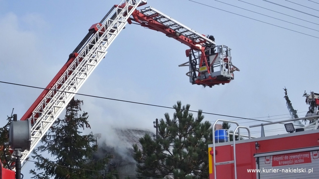 Pożar poddasza budynku jednorodzinnego w Występie