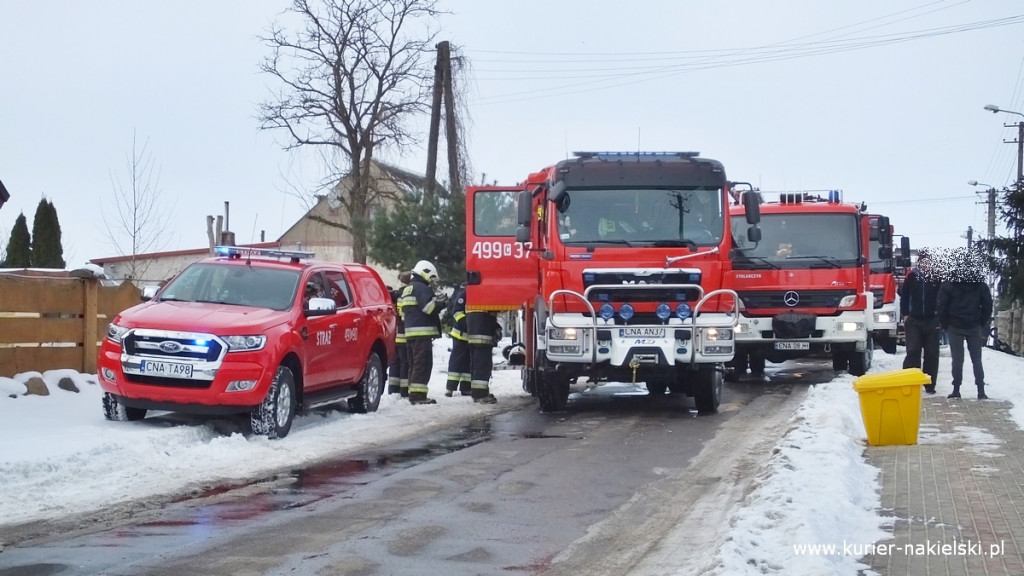 Pożar poddasza budynku jednorodzinnego w Występie