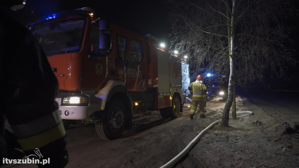 Nocny pożar w Olku