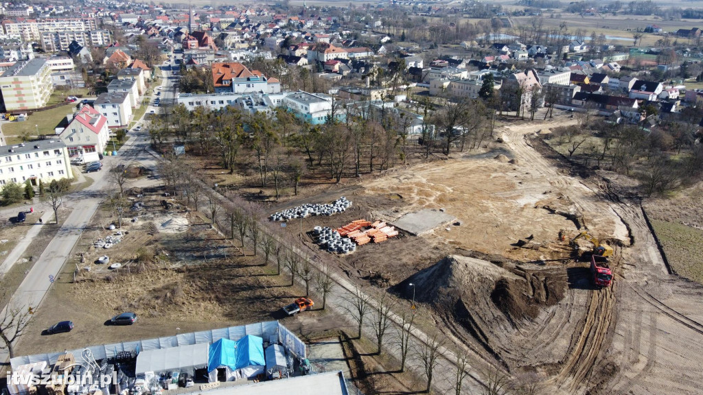 Prace budowlane przy Tysiąclecia w Szubinie