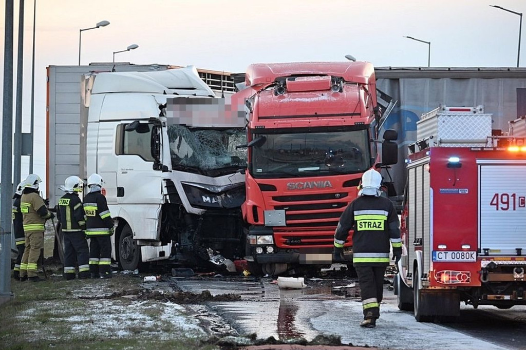 Groźne zdarzenie na krajowej 