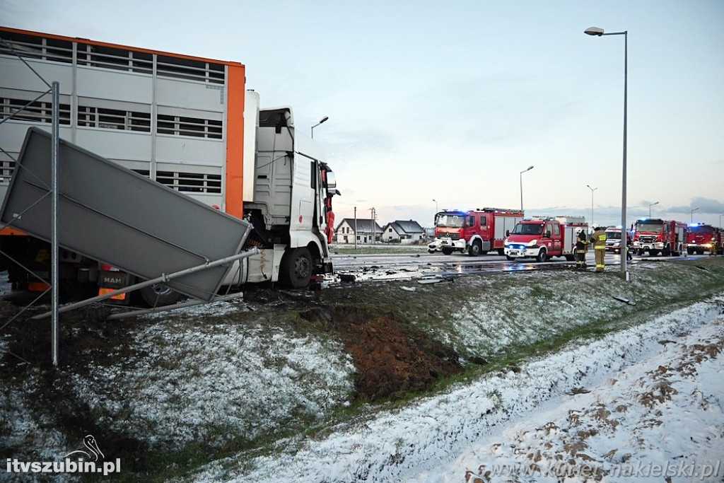 Groźne zdarzenie na krajowej 