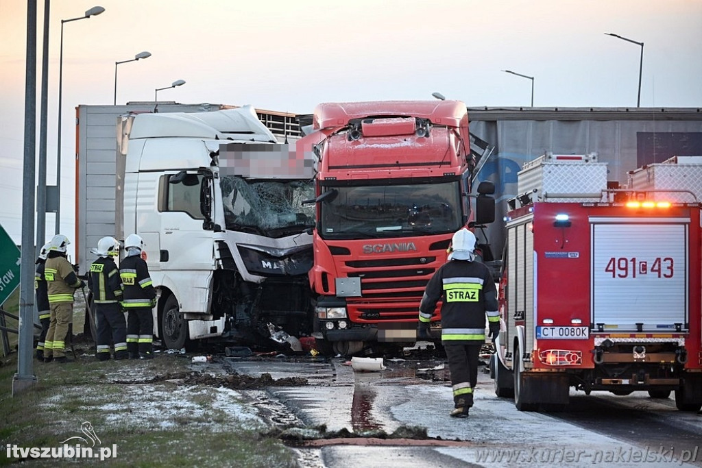 Groźne zdarzenie na krajowej 