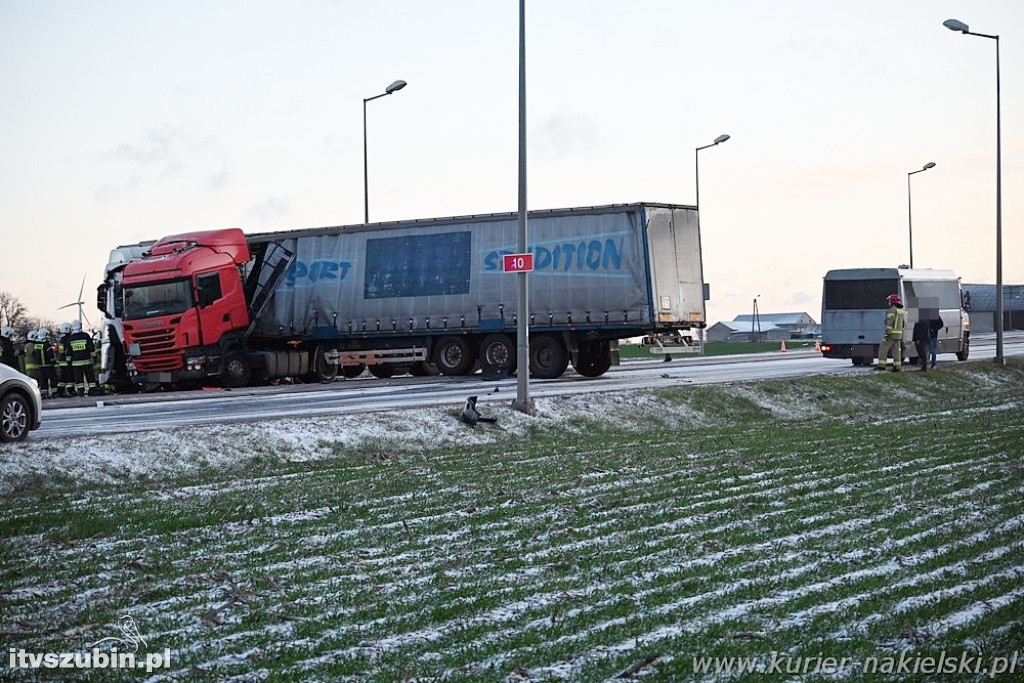 Groźne zdarzenie na krajowej 