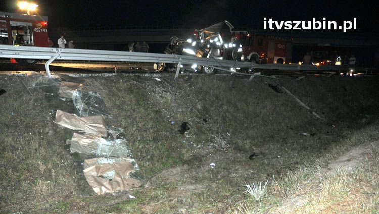 Wypadek na obwodnicy Szubina na drodze krajowej nr 5