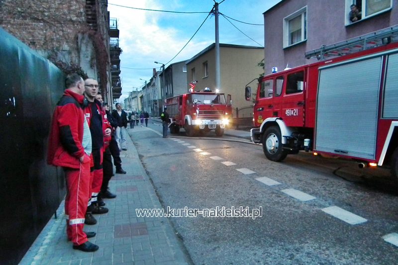 Pożar kamienicy w Nakle nad Notecią i balotów w Turze.